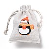 Christmas Cotton Cloth Storage Pouches ABAG-M004-02H-3