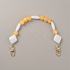 Resin Imitation Gemstone Beaded Bag Handles FIND-WH0033-63LG-06-1