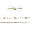 Handmade Golden Brass Enamel Link Chains CHC-K011-20G-2