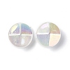 UV Plating Luminous Transparent Acrylic Beads OACR-P010-05D-3