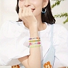 200Pcs 8 Colors Transparent & Luminous Plastic Beads KY-YW0001-87-6