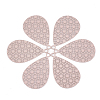 430 Stainless Steel Filigree Pendants STAS-S108-25B-06-1