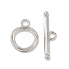 Brass Toggle Clasps KK-CBAFC6C-07G-P-2