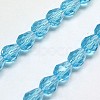 Glass Beads Strands EGLA-E010-8x12mm-10-1
