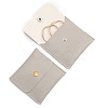 PU Leather Jewelry Pouches with Snap Button WG48807-03-1