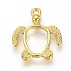 Alloy Open Back Bezel Pendants LS-PALLOY-R098-62G-1