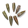 Natural Mixed Gemstone Pointed Pendants G-D040-01P-B-2