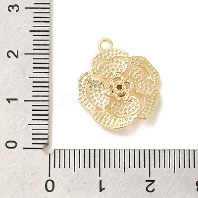 Brass Glass Pendants KK-Z073-15G-03-1