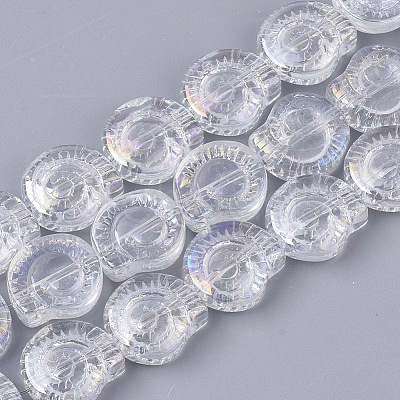 Electroplate Glass Beads Strands X-EGLA-S190-04-1
