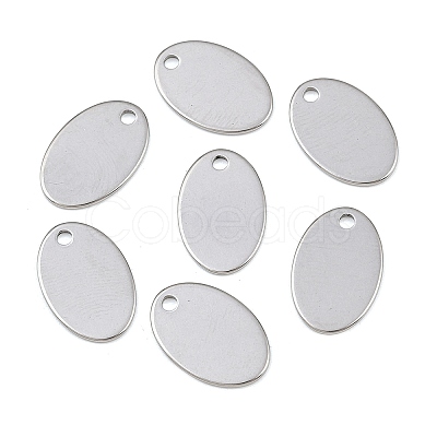 Tarnish Resistant 304 Stainless Steel Stamping Blank Tag Pendants STAS-S028-02-1