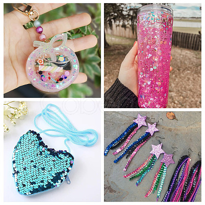 100G Plastic Sequins Beads PVC-TA0001-04B-1