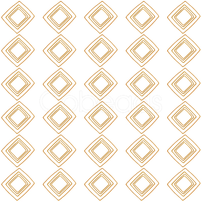 Brass Linking Rings KK-SC0001-22G-1