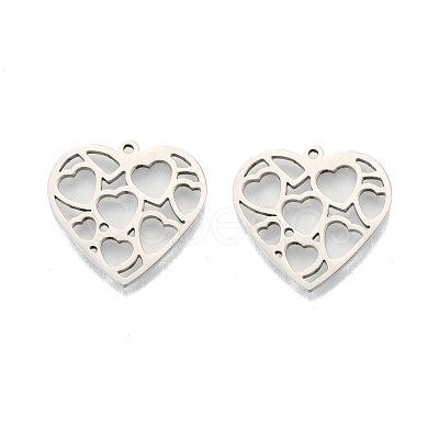 Non-Tarnish 201 Stainless Steel Pendants STAS-N098-100P-1