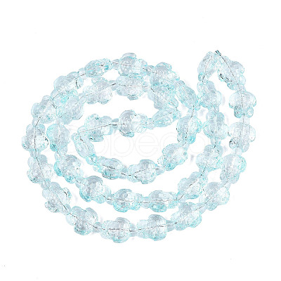 Transparent Glass Beads Strands DGLA-N021-02A-02-1