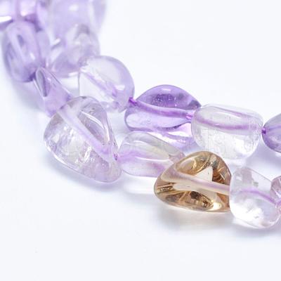 Natural Ametrine Beads Strands G-K203-09B-1