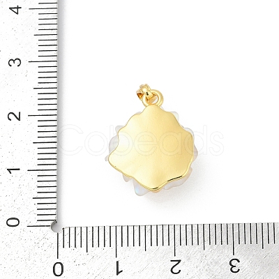 UV Plating Brass Pendants KK-R213-15G-01-1