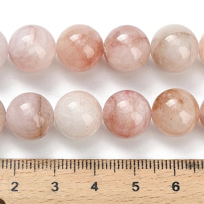 Natural Pink Morganite Beads Strands G-H335-B01-12mm-1