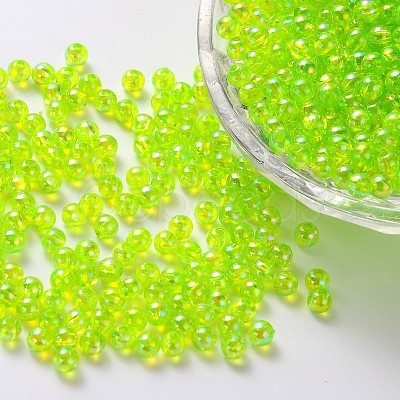 Eco-Friendly Transparent Acrylic Beads X-PL731-4-1