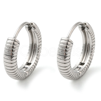 Non-Tarnish 304 Stainless Steel Hoop Earrings EJEW-G364-16P-1