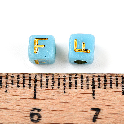 Plating Acrylic Beads OACR-N140-01F-F-1