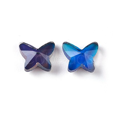 Faceted Glass Cabochons GLAA-E411-08-1