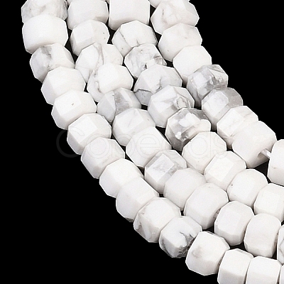 Natural Howlite Beads Strands G-G345-C01-2x4mm-1