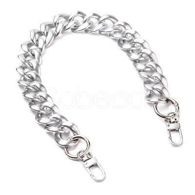 Spray Painted CCB Plastic Curb Chains Bag Handles AJEW-BA00052-1