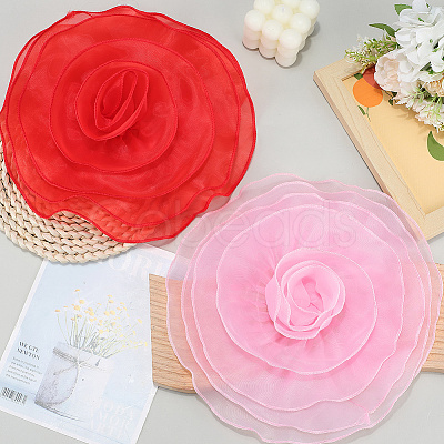3D Flower Polyester Multilayer Ornament Accessories FIND-WH20008-43B-1