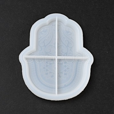 DIY Hamsa Hand Tray Plate Silicone Molds DIY-P070-E01-1