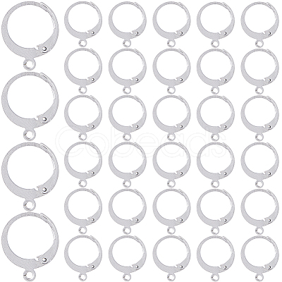 304 Stainless Steel Leverback Earring Findings STAS-SP0001-02A-1