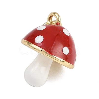 Brass Enamel Pendants KK-Z123-16G-1