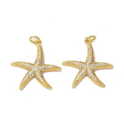 Brass Micro Pave Cubic Zirconia Pendants KK-A271-02H-G-1