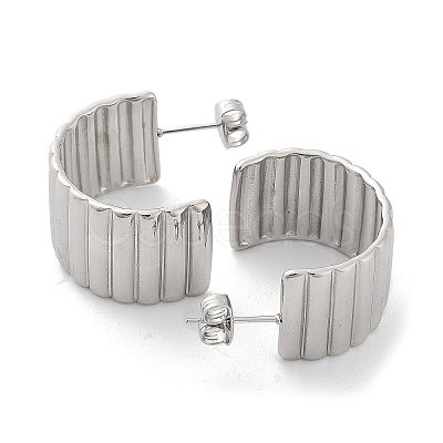 Non-Tarnish 304 Stainless Steel Stud Earrings EJEW-H115-22P-1