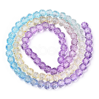 Transparent Glass Beads Strands GLAA-E036-07M-1