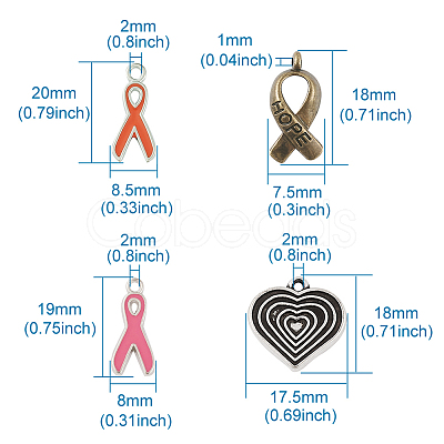 Alloy Enamel Pendants PALLOY-TA0001-14-1