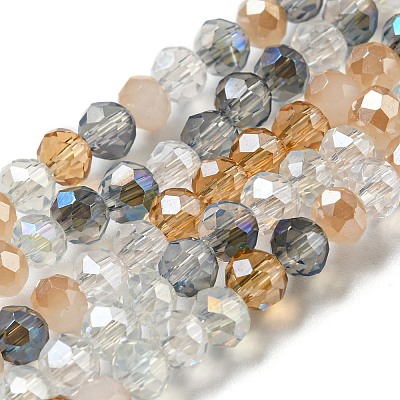 Glass Beads Strands EGLA-A034-M4mm-37-1