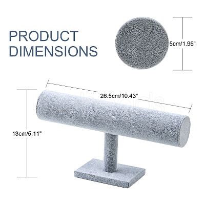 Velvet T Bar Bracelet Display Stand NDIS-F001-02-1