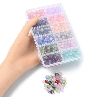 708Pcs 12 Styles Glass Round Beads DGLA-YW0001-15-1
