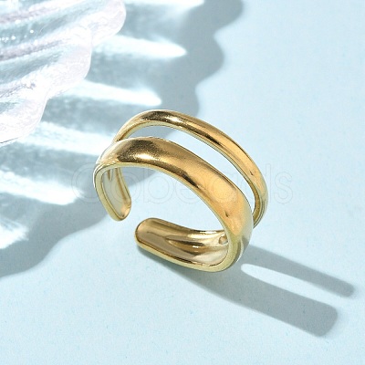 304 Stainless Steel Cuff Rings RJEW-P150-14G-1