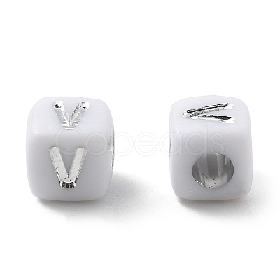 Opaque Acrylic Beads OACR-D282-06V-1