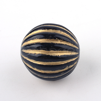 Round Plating Acrylic Beads X-PACR-Q102-143B-1