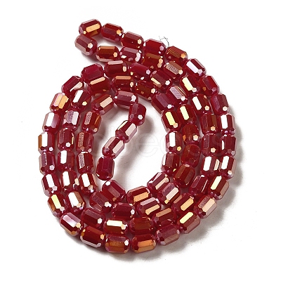Electroplate Glass Beads Strands EGLA-D031-01K-1