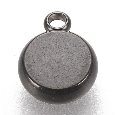 304 Stainless Steel Pendant Cabochon Settings X-STAS-K202-03B-B-1