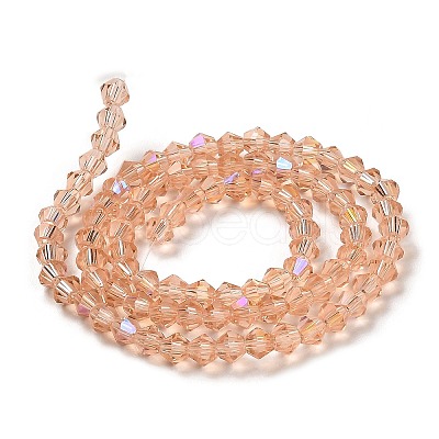 Transparent Electroplate Glass Beads Strands LS-EGLA-A039-T2mm-L15-1