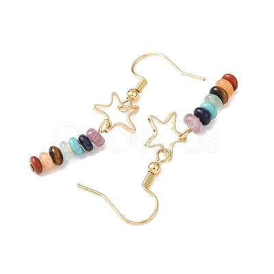 Golden 304 Stainless Steel Dangle Earring EJEW-JE05673-01-1