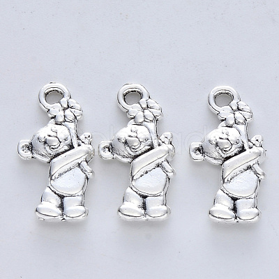 Tibetan Style Alloy Pendants X-TIBE-R316-045AS-RS-1