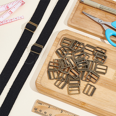 36Pcs Alloy Buckle Clasps FIND-BC0004-76AB-1