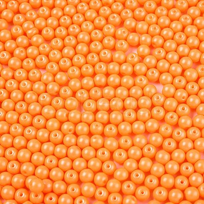 Opaque Baking Paint Glass Beads DGLA-T004-02H-1