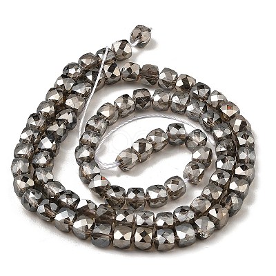 Electroplate Transparent Glass Beads Strands GLAA-C029-03A-05-1