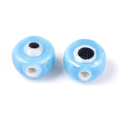 Handmade Porcelain Ceramic Beads PORC-T006-04P-01-1